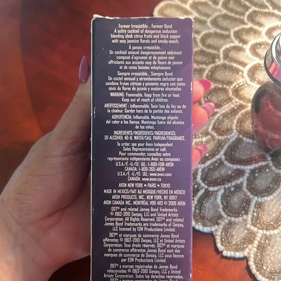 Avon Bond Girl 007 Forever with original box